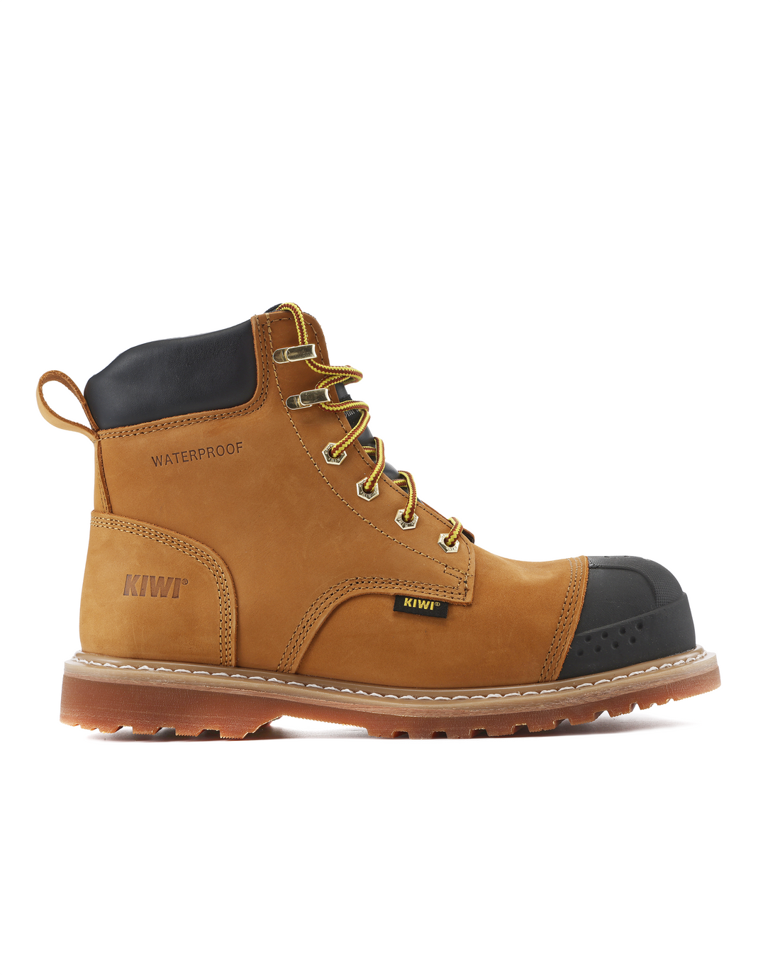 Kiwi Premium Wheat Nubuck 6" Composite Toe Waterproof Cap-Toe Work Boots [69000]